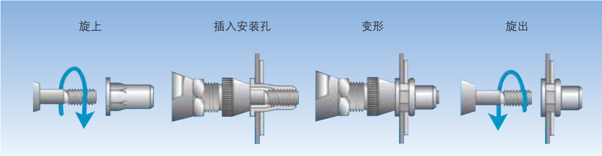 柱紋盲孔拉鉚螺母